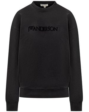 JW Anderson Logo Embroidered Jumper - Black