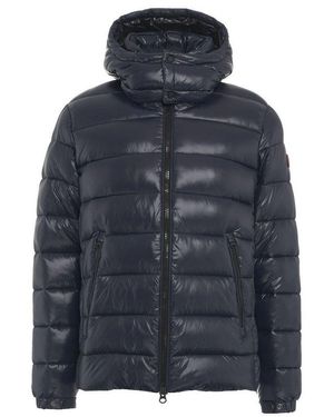 Save The Duck Florian Hooded Puffer Jacket - Blue