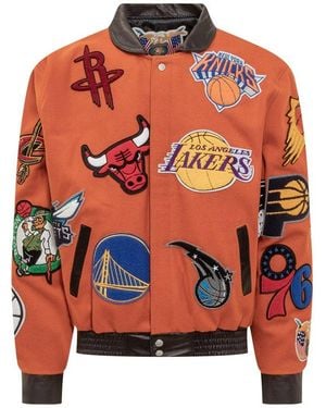 Jeff Hamilton Nba Team Patch Jacket - Orange
