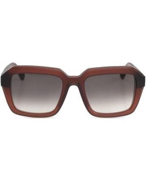 Mykita Kilenda Square-Frame Sunglasses - Red