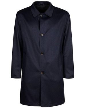 KIRED Single-Breasted Coat - Blue