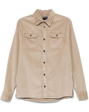 Paul & Shark Buttoned Corduroy Overshirt - Natural