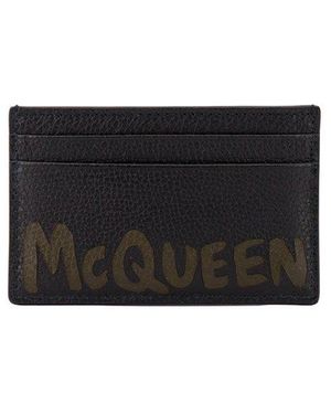 Alexander McQueen Graffiti Card Holders for Men - Up to 45