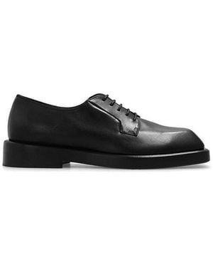 Versace Square Toe Derby Shoes - Black