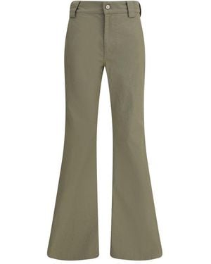 Balenciaga Flare Trousers - Green