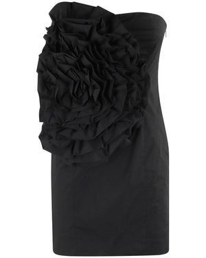 ROTATE BIRGER CHRISTENSEN Big Flower Mini Dress - Black