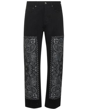 Amiri Bandana Patch Jeans - Black