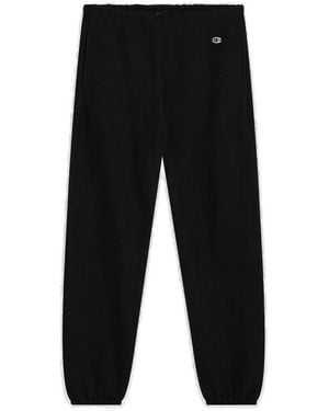 Champion Logo Embroidered Joggers - Black