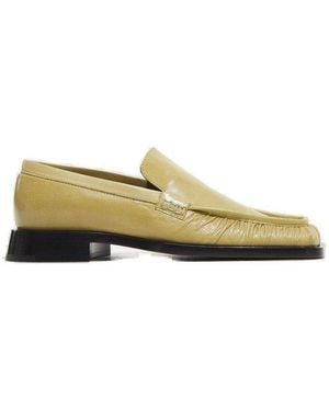 Jil Sander Square Toe Slip-On Loafers - Green