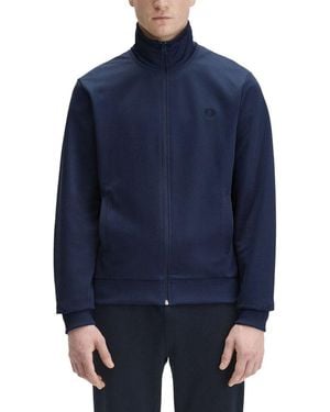 Fred Perry Mock Neck Sweater - Blue