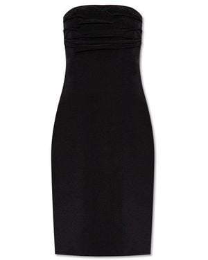 The Mannei Strapless Midi Dress - Black