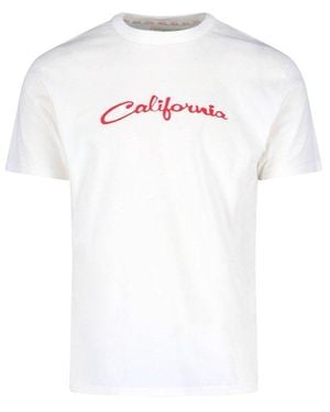 【関税込み】ERL ホワイト California シグネチャ Tシャツ セール】ERL / イーアールエル UNISEX CALIFORNIA SIGNATURE T