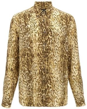 Tom Ford '70's Animalier' Shirt - Metallic