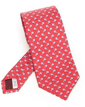 Ferragamo Silk Tie Ties And Bow Ties - Red