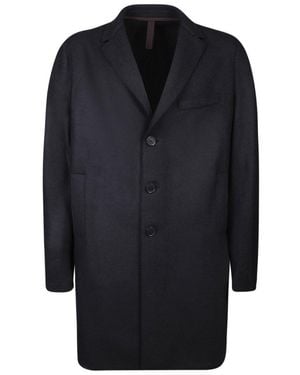Harris Wharf London Single-Breasted Buttoned Coat - Black