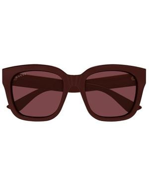 Gucci Square Frame Sunglasses - Purple