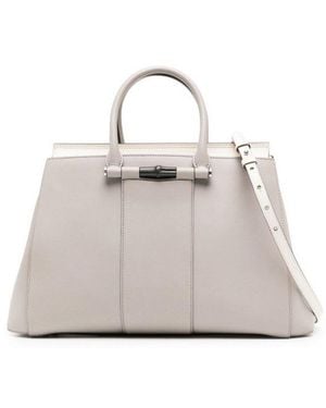 Gucci Lady Bamboo Top Handle Bag - Natural