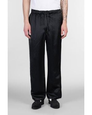 Needles Drawstring Straight Hem Pants - Black
