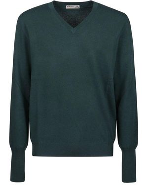 Ballantyne V-Neck Sweater - Green