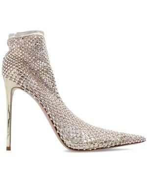 Le Silla Gilda Embellished Pointed-Toe Court Shoes - Grey