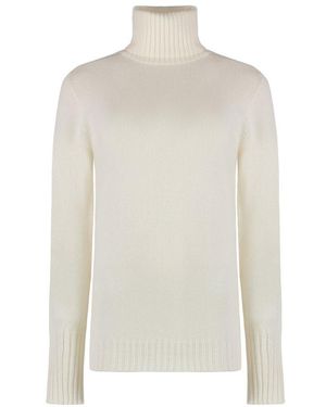 THE (Alphabet) Tory Burch Knit Turtleneck Pullover - White