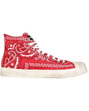 スニーカー GIENCHI HIGH JEAN MICHEL SNEAKERS (GXUHIGN000_BANDROSS) GIENCHI - HIGH JEAN MICHEL CANVAS SNEAKERS WITH BANDANA