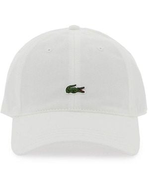 Lacoste Twill Cap - White