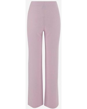 Bruno Manetti Wide Leg Trousers - Pink