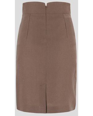 Tagliatore 'Myra' High-Waisted Knee-Length Skirt in Blue | Lyst