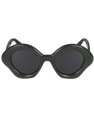 Loewe Curvy Cat-Eye Sunglasses - Black