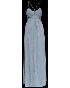 IRO Ingrid V-neck Sleeveless Slit Dress - Black