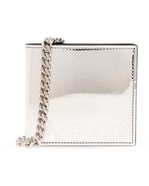 Alexander McQueen Mcqueen Graffiti Wallet - Metallic