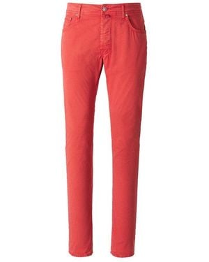 Jacob Cohen Bard Slim-Fit Trousers - Red