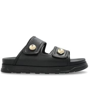 Furla Sfera Stud Detailed Slides - Black
