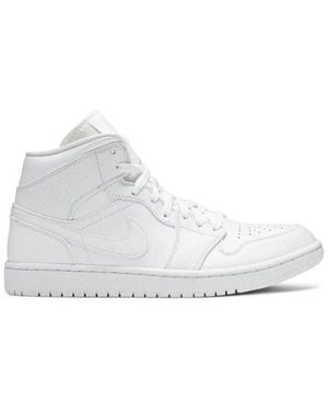 Nike Air 1 Mid Lace-Up Sneakers - White