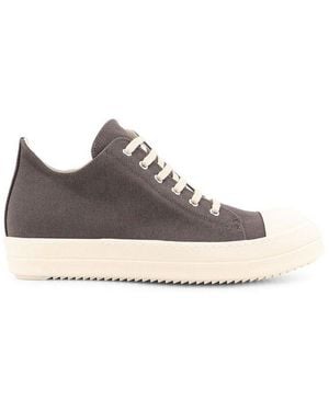 Rick Owens Round-Toe Lace-Up Trainers - Brown