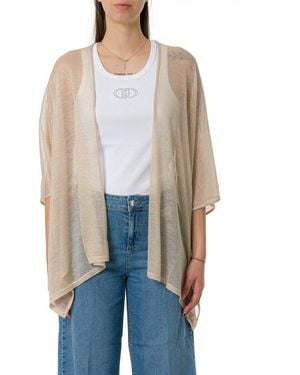 Liu Jo Knitted Poncho - White