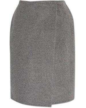 Herskind Classic Wrap Midi Skirt - Grey