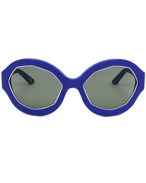 Marni Round Frame Sunglasses - Blue