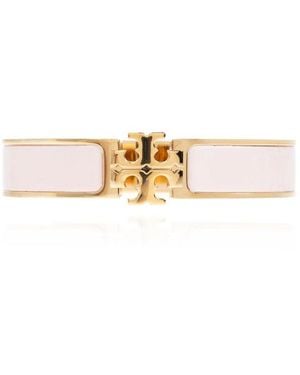 Tory Burch Bracelet With Logo - Metallic