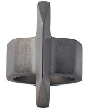 Rick Owens Trapezoid Ring - Grey