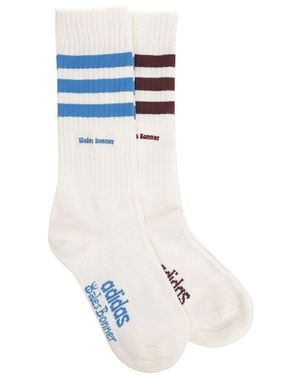 Adidas by Wales Bonner Three Stiped Two Pack Socks - White