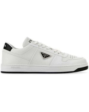 Prada Downtown Lace-Up Trainers - White