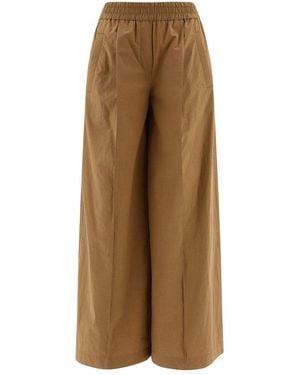 Brunello Cucinelli Wide Trousers - Natural