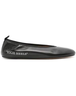 Off-White c/o Virgil Abloh High Heels Ballet Flats - Black