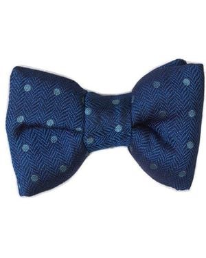 Tom Ford Polka Dots Bow Tie - Blue