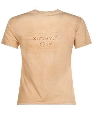 Acne Studios Short Sleeve Crewneck T-Shirt - Natural