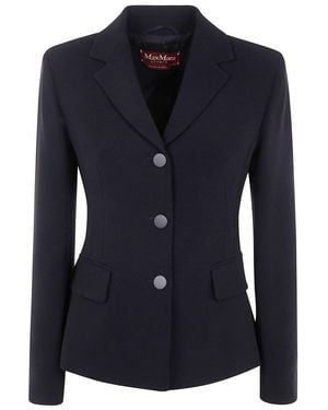 Max Mara Colibri Single-Breasted Jacket - Blue