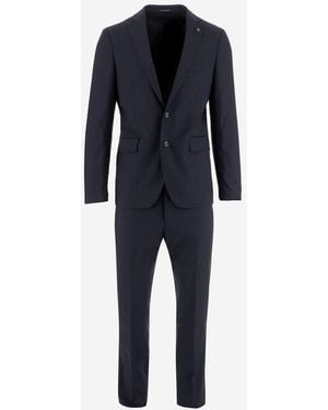 Tagliatore Pinstripe Two-Piece Suit - Blue