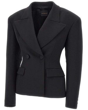 ANDAMANE Tillie Button-Up Blazer - Black